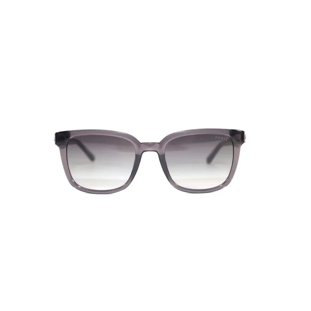 Guess Square Mens Sunglasses - Transparent Grey / Smoke Gradient - NWT